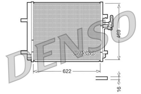 Конденсер кондиціонера FORD GALAXY - MONDEO IV - S MAX - S80 II - V70 III - XC70 II -ua DENSO DCN10016