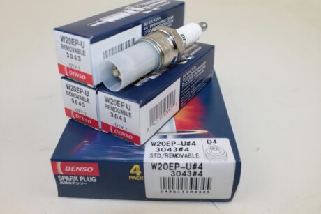Свiча запалювання Газель,Волга,УАЗ дв.405,406,409,ВАЗ (1шт) DENSO W20EPU#4