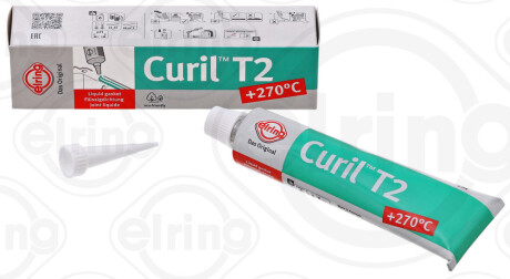 Герметик-клей Curil T2 (-55°C +250°C) 70мл (зелений) (opt-om) ELRING 471.081