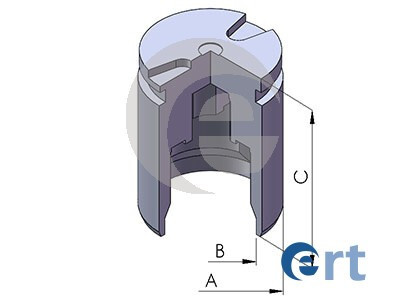 Поршень супорта 1 ШТ - CITROEN C4 2012-, MITSUBISHI ASX 2010-, OUTLANDER 2012-, PEUGEOT 4008 2012- -ua ERT 151484-C