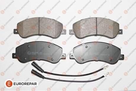 Колодки тормозные дисковые (комплект 4 шт.)) EUROREPAR 1617286380