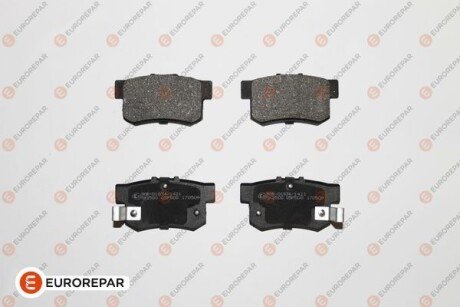 Колодки тормозные дисковые (комплект 4 шт.)) EUROREPAR 1623064680
