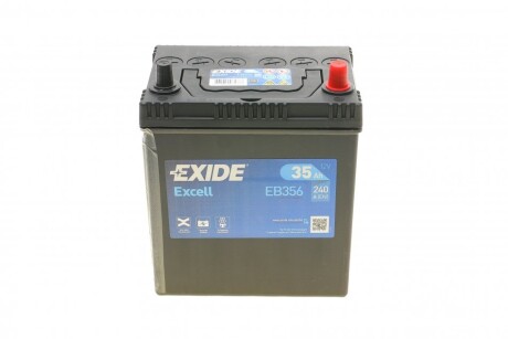 Акумуляторная батарея 35Ah/240A (187x127x220/+R/B00/B1) Excell Азія UA63 EXIDE EB356