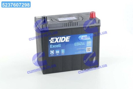 Акумулятор 45Ah-12v EXCELL (234х127х220), R, EN330 Азія EXIDE EB454