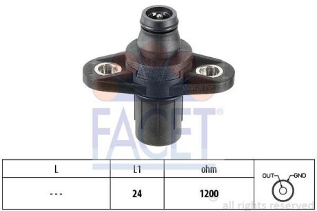 Датчик положення колінчастого валу FACET 9.0112
