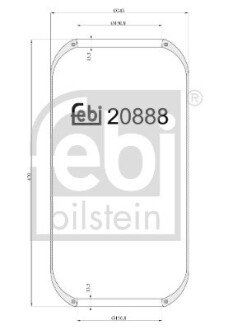 Пневморесора підвіски FEBI BILSTEIN 20888