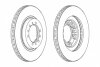 Диск тормозной передний MITSUBISHI L 200 06/96- PAJERO 12/90-06/00 PAJERO CLASSIC 06/02- PAJERO SPORT 1 FERODO DDF1109 (фото 2)