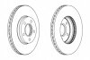 Диск гальмівний ПЕРЕДН FORD C-MAX II 2/07- FOCUS C-MAX 10/03-4/08 FOCUS III,CC,SW 1/08-,VOLVO C30 12/0 -ua FERODO DDF1222 (фото 2)
