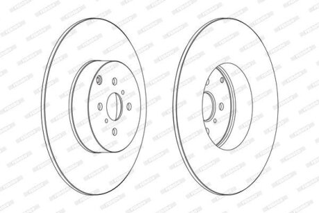 Гальмівний диск FERODO DDF1410C
