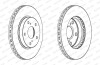 Диск тормозной ПЕРЕДН С ПОКРЫТИЕМ TOYOTA AURIS(MADE IN JAPAN) 07-, COROLLA 1.33 1.6 07- FERODO DDF1789C (фото 1)
