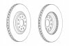 Диск тормозной передний VW PASSAT 1.4-3.6 2010- FERODO DDF2000C (фото 2)