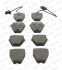 Колодки тормозные дисковые передние AUDI A4/A6/ALLROAD 02.1999- FERODO FDB1709 (фото 1)