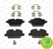 Колодки тормозные дисковые задние BMW 1 (E81,E87) 04-, 3 (E90) 05- FERODO FDB1806 (фото 1)