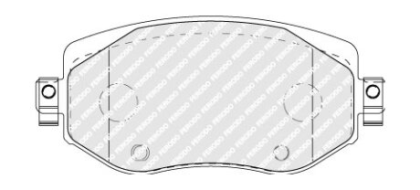 Комплект гальмівних колодок з 4 шт. дисків FERODO FDB5104