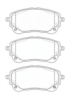 Колодки гальмівні дискові (комплект 4 шт) FERODO FDB5292