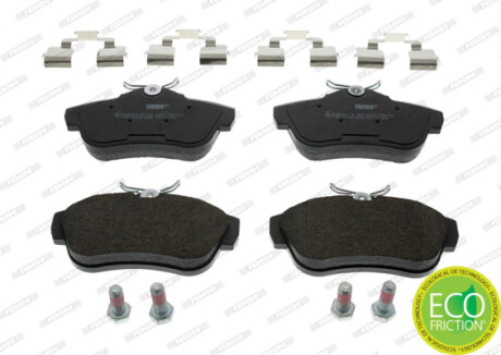 Колодки тормозные дисковые задние CITROEN JUMPY 07-. FIAT SCUDO 07-. PEUGEOT EXPERT 07- FERODO FVR1772