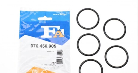 Прокладка турбіни ущільнююча Chevrolet Aveo 1.3/1.4 12- (43x4) (к-кт 5шт) FA1 (opt-om) Fischer Automotive One (FA1) 076.450.005