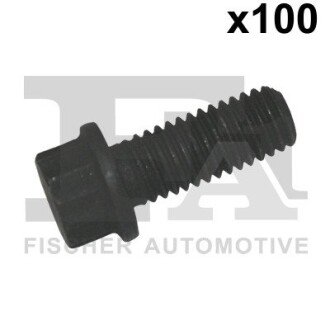 Болт с головкой системы TORX из черного металла Fischer Automotive One (FA1) 982-T08-121.100