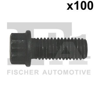 Болт с головкой системы TORX из черного металла Fischer Automotive One (FA1) 982-T10-126.100