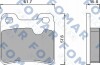 Колодки гальмівні дискові ЗАДН OPEL ASTRA A 91-98,CALIBRA 90-,KADETT E 86-91,VECTRA A 88-95 -ua FOMAR FO 445981 (фото 1)