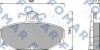 Колодки тормозные дисковые задние FORD SCORPIO 2.0I, 2.0I 16V, 2.3, 2.9I, 2.5TD 01.95-08.98, SIERRA 1.6 FOMAR FO 468981 (фото 1)
