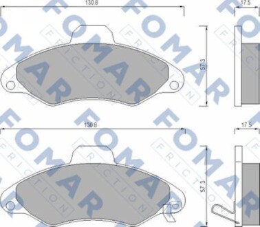 Колодки гальмівні дискові FORD ESCORT -ua FOMAR FO 666981