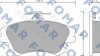Колодки тормозные дисковые ПЕРЕДН R=15&#039; MITSUBISHI CARISMA 95-06, COLT 04-, VOLVO S40 95-04 FOMAR FO 677481 (фото 1)