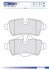 Колодки тормозные дисковые задние MINI MINI COOPER 06-,CLUBMAN 07- FOMAR FO 845081 (фото 1)