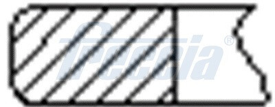 Кольца поршневые (1CYL) BMW 84.0 (2/2/2.5) M57D30/N57 FRECCIA FR10-074000