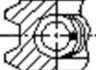 Кольца поршневые (1CYL) FIAT 93.6 (3/2/3) 2.5TD 8140.21/27/47/8144.81/S8U FRECCIA FR10-200160 (фото 3)