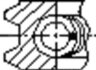 Кільця поршневі (1CYL) IVECO 94.4 (3/2/2.5) 2.8TD 8140.23/8140.63 -ua FRECCIA FR10-209200 (фото 3)