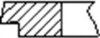 Кільця поршневі (1CYL) PSA/FORD 86.0 (2/2/2) P22DTE/ABFA/D5BA/D6BA/F3FA/FIFA/FIFA/HJBB/HJBC/N7BA/Q -ua FRECCIA FR10-216600 (фото 2)