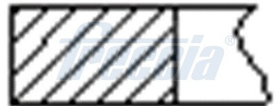 Кольца поршневые (1CYL) OPEL 77.6 (1.2/1.5/2) Z14XE FRECCIA FR10-355700