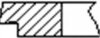 Кільця поршневі (1CYL) PSA/FORD 75.0 (3/1.95/2) 9HX(DV6ATED4)/9HY/9HZ(DV6TED4)/HHDA FRECCIA FR10-376300 (фото 2)