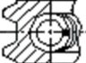 Кільця поршневі (1CYL) VAG 83.0 (1.75/2/3) BVN/CAMA/CAMB/CANA/CANB/CANC/CAPA/CASA/CCLA/CCMA/CCWA/C -ua FRECCIA FR10-502800 (фото 3)