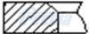 Кільця поршневі (1CYL) VAG 76.5 (1.2/1.2/2) BCA/BKR/BKY/BUD/BXW/CDDA/CGGA/CGGB/CLPA FRECCIA FR10-509600 (фото 1)