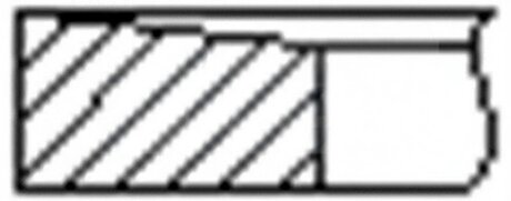 Кільця поршневі (1CYL) NISSAN 89.0 (2/2/3) YD25DDTI -ua FRECCIA FR10-919100