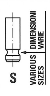 Клапан двигуна IN RENAULT H4J 29.6X5X101.35 -ua FRECCIA R6862/SNT