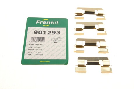 Планка супорта (переднього) прижимна (к-кт) Toyota Corolla 00-08 (Lucas) (opt-om) FRENKIT 901293
