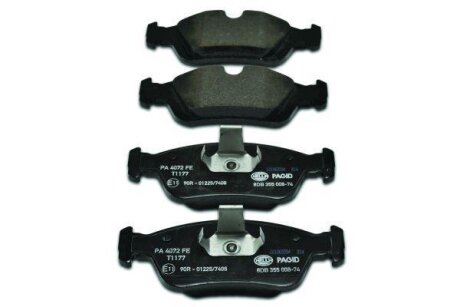Колодки гальмівні дискові комплект передні HELLA 8DB355008741