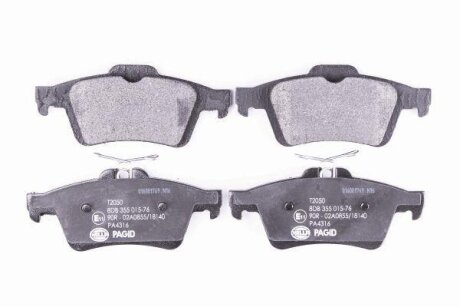 Колодки гальмівні дискові комплект задні HELLA 8DB355015761