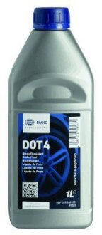 Жидкость тормозная DOT 4, 1 л HELLA 8DF355360021