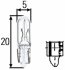 Лампа розжарювання W1,2W 24V 1,2W W2x4,6d HELLA 8GP002095241 (фото 1)