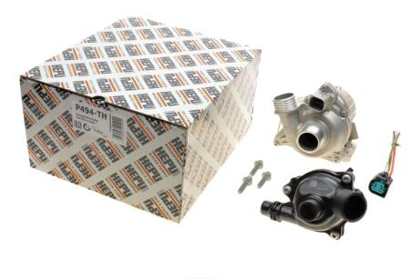 Помпа води BMW 3 (E90)/5 (F10)/X5 (E70)/X6 (E71/E72) 06-16 N55 B30/N54 B30 (+термостат) (opt-om) HEPU P494-TH