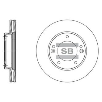 Диск гальмівний Hi-Q (SANGSIN) SD2067
