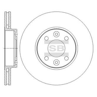 Диск тормозной Hi-Q (SANGSIN) SD3067