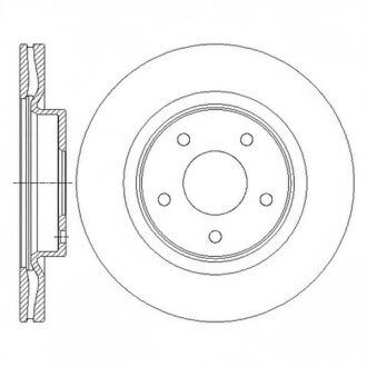 Гальмівний диск Hi-Q (SANGSIN) SD4223