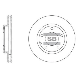 Диск гальмівний ПЕРЕДН MAZDA 626 08/91-10/02 626 HATCHBACK 05/97-10/02 626 HATCHBACK 08/91-04/97 PREMAC -ua Hi-Q (SANGSIN) SD4405