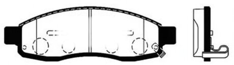 Гальмівні колодки кт. Hi-Q (SANGSIN) SP1455