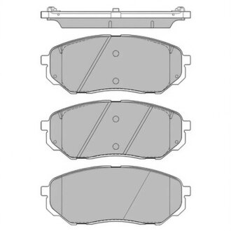 Колодки тормозные дисковые передние KIA SORENTO III 01/15- Hi-Q (SANGSIN) SP1690